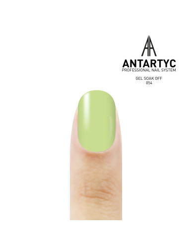 Smalto semipermanente giallo e verde - Smalto colorato semipermanente 054 - 