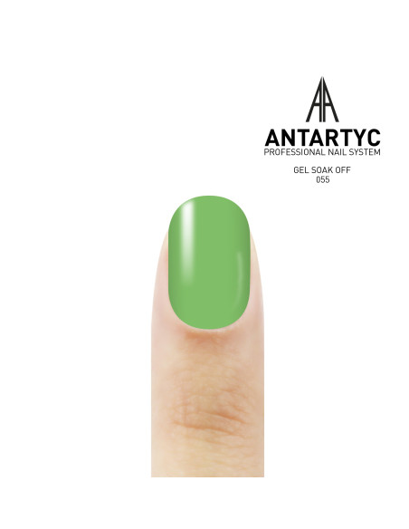 Smalto semipermanente giallo e verde - Smalto colorato semipermanente 055 - 