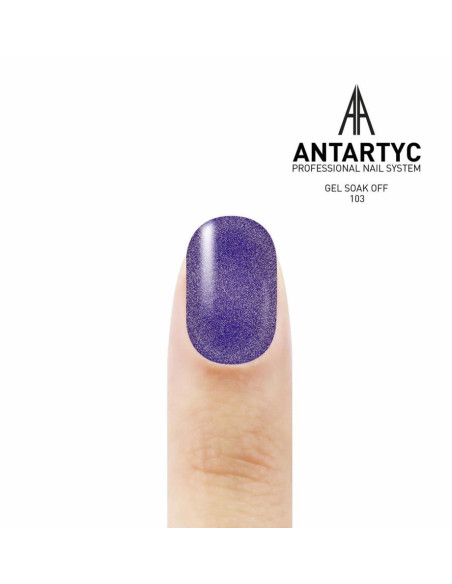 Smalto semipermanente glitterato - Smalto colorato semipermanente 103 - 