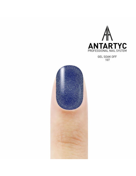 Smalto semipermanente glitterato - Smalto colorato semipermanente 107 - 