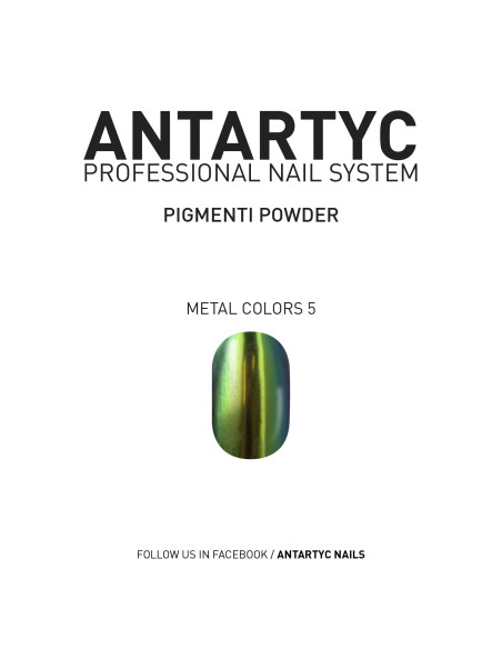 Pigmenti powder (polvere specchio per le unghie)  - Metal Colors 5 - 