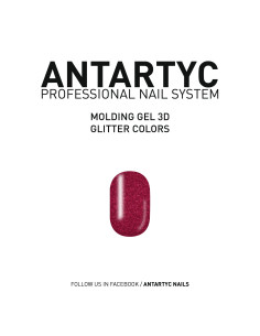 Molding Gel per unghie - Molding Glitter red - 