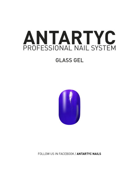 Glass Gel (Gel per unghie effetto vetro) - Glass gel Purple 15 ml - 