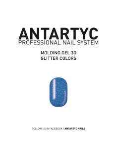 Molding Gel per unghie - Molding glitter blue -