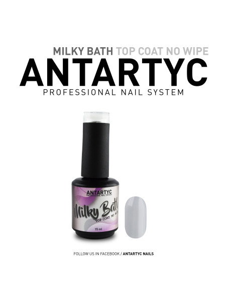 Milky Bath Top Coat No wipe White