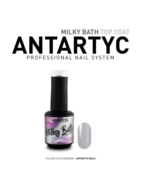 Milky Bath Top Coat  White
