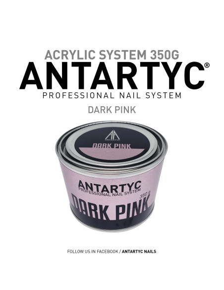 Acrilico per unghie Dark Pink 350gr