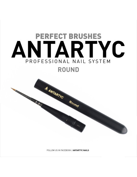 Pennelli per unghie professionali ROUND WITH LID