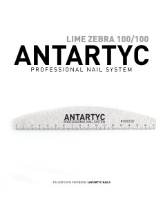 Lime professionali per unghie - Zebra 100-100 -